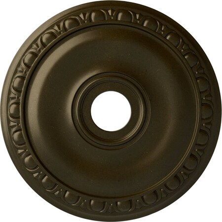 Ekena Millwork Jackson Ceiling Medallion (Fits Canopies up to 5 1/8"), 20"OD x 3 5/8"ID x 1"P, Green Gold CM20JAGGS